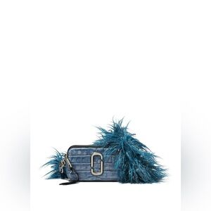 Marc Jacobs Blue Textured Crossbody Bag